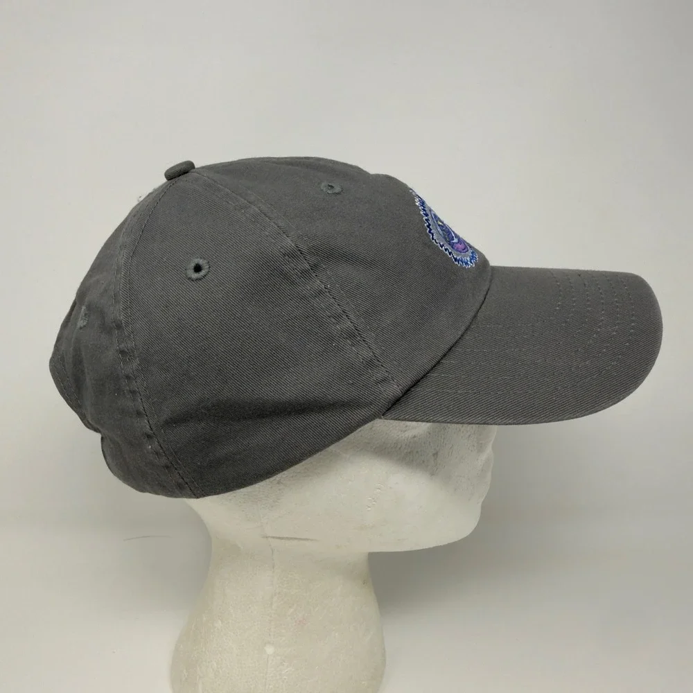 Gray Cotton Baseball Cap Embroidered Electric Guitar‎ Graphic Dad Hat Adjustable